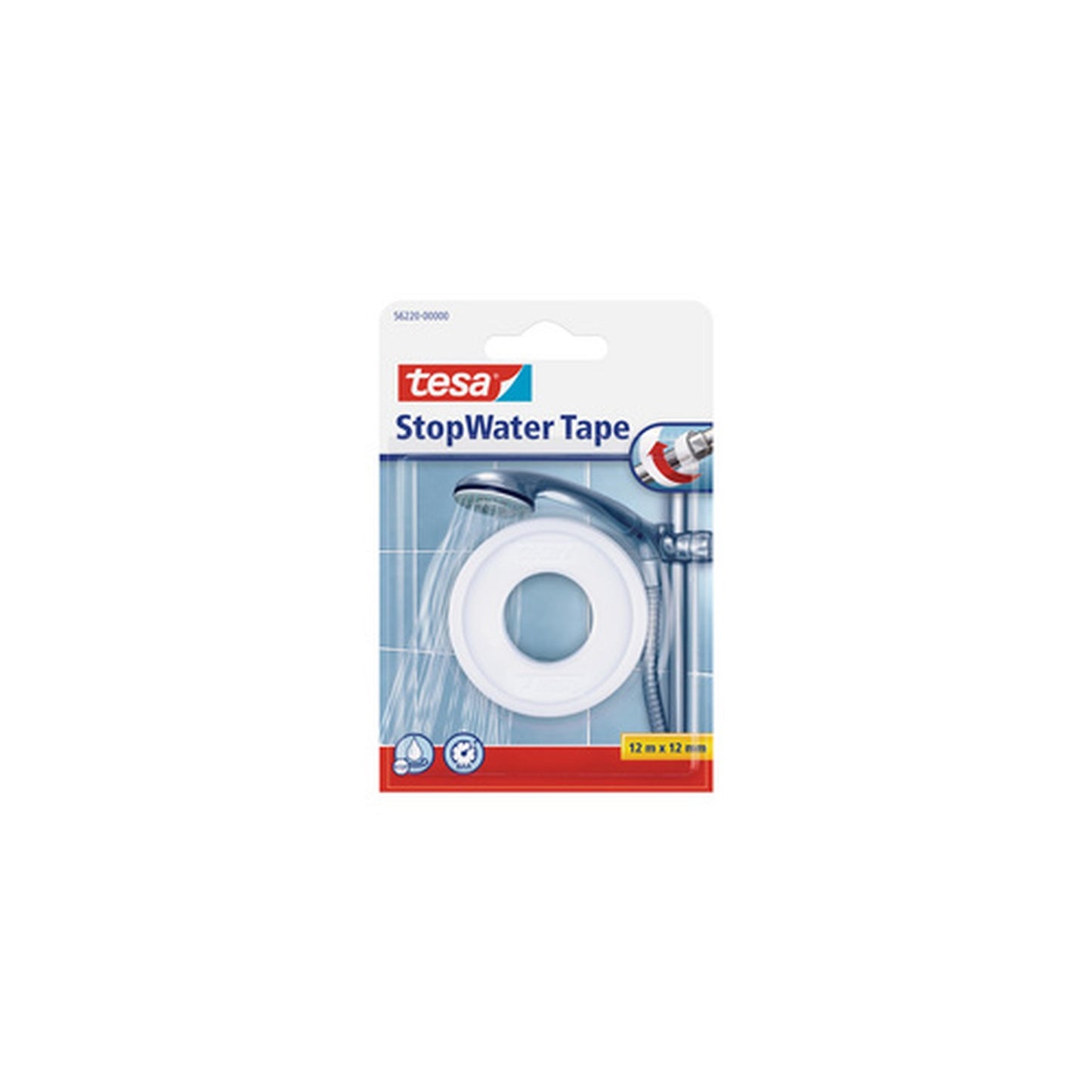 tesa Ruban isolant "StopWater", 12 mm x 12 m, blanc