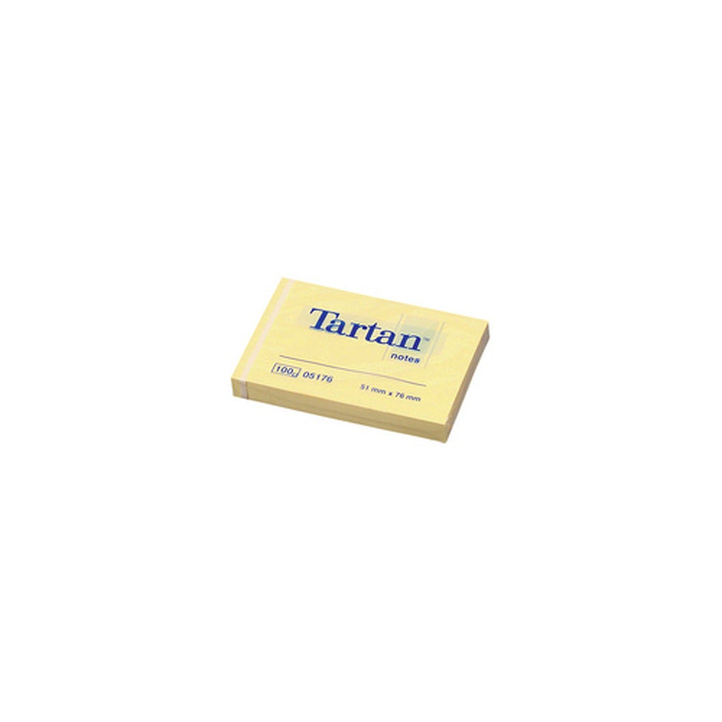 Tartan Bloc-notes repositionnable, 76 x 76 mm, jaune