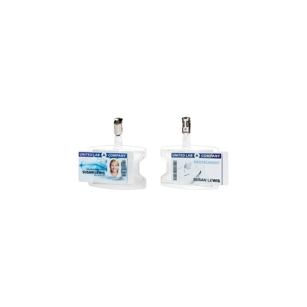 DURABLE Porte-badge "reXycle", avec clip, pour 1 badge