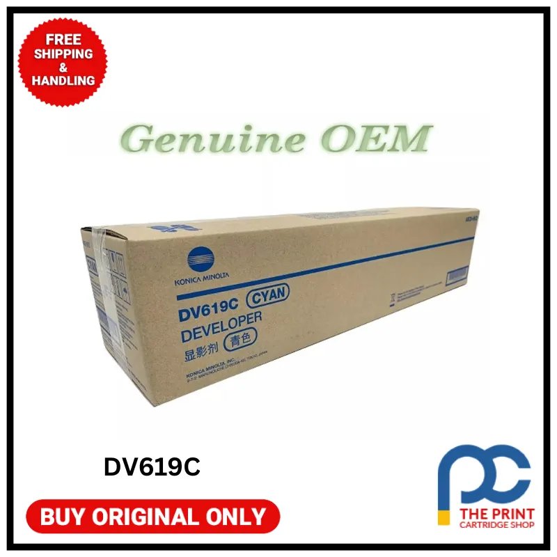 Développeur d'origine Konica Minolta A9C80KD / DV-619 C - cyan