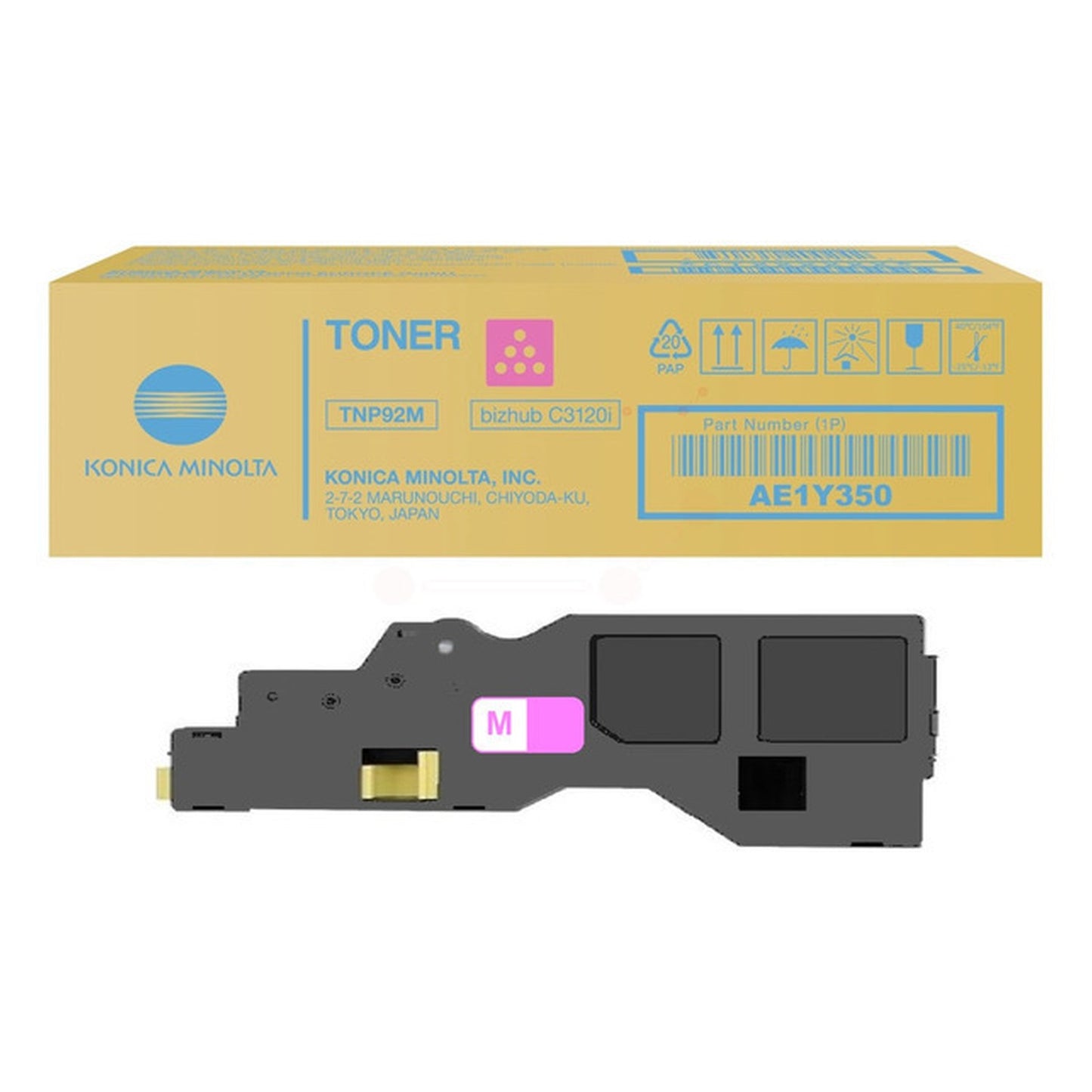 Toner d'origine Konica Minolta AE1Y350 / TNP-92 M - magenta