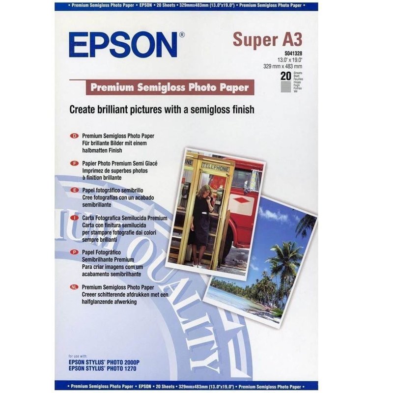 Papier photo A3 d'origine Epson C13S041316