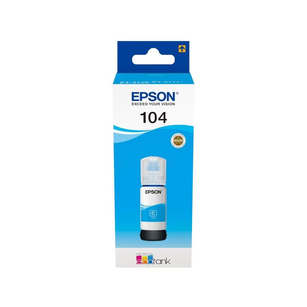 Bouteille d'encre d'origine Epson C13T00P240 / 104 - cyan
