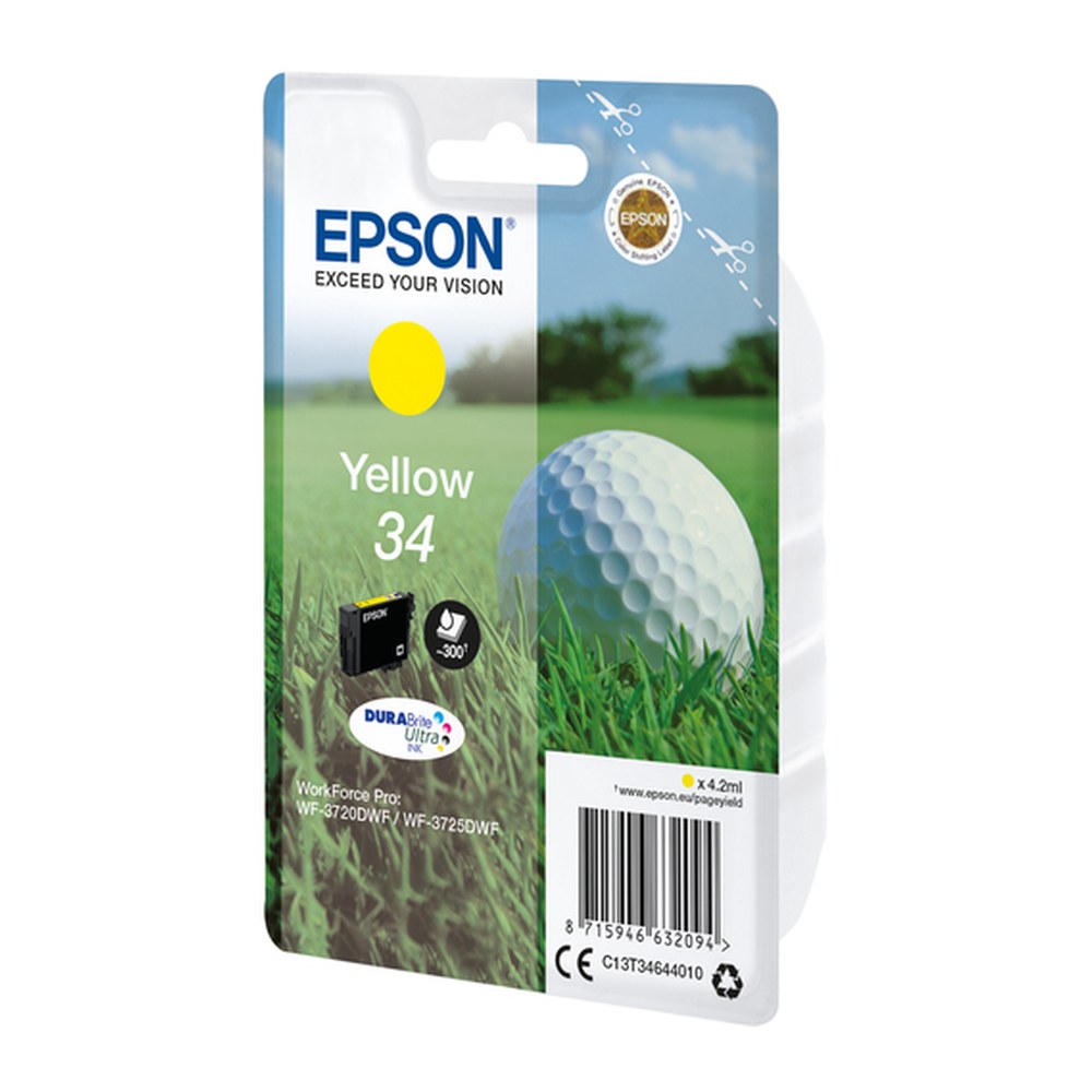 Cartouche d'origine Epson C13T34644010 / 34 - jaune
