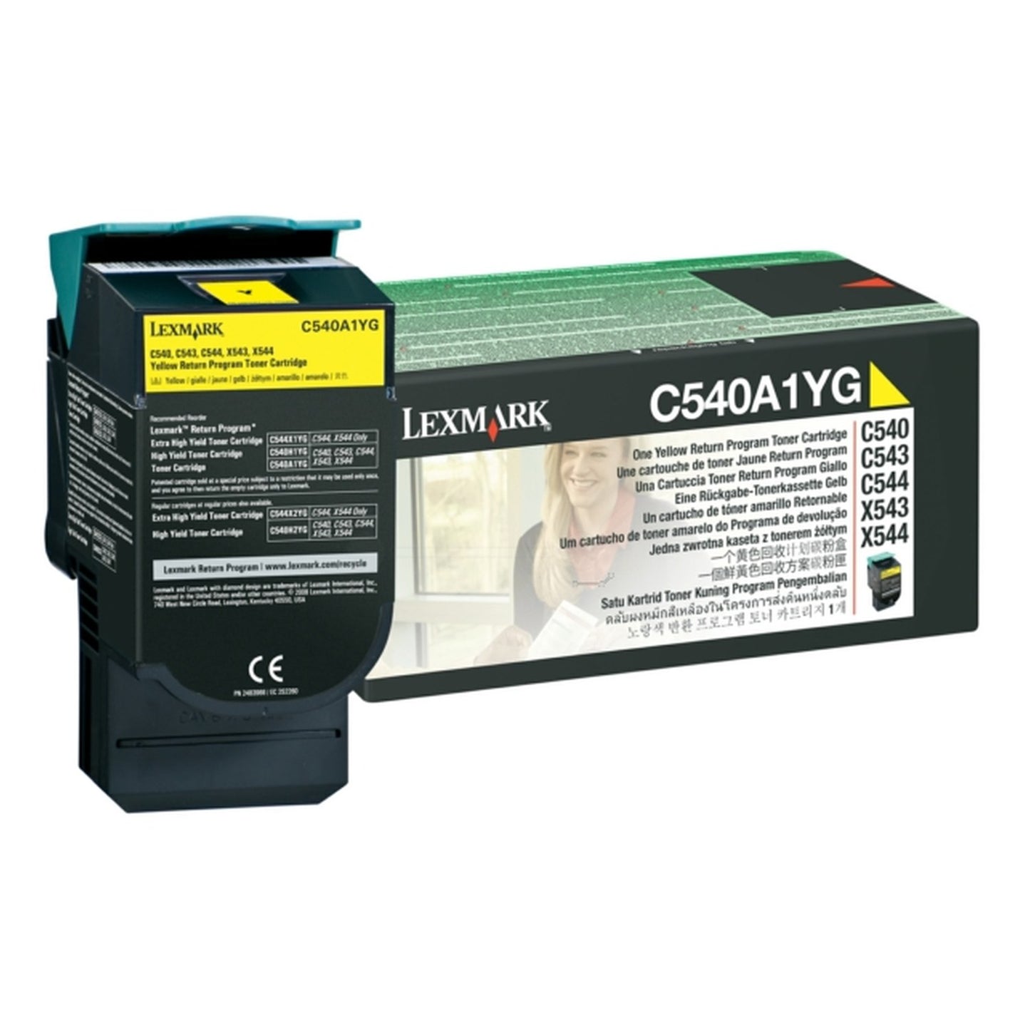 Toner d'origine Lexmark C540A1YG - jaune