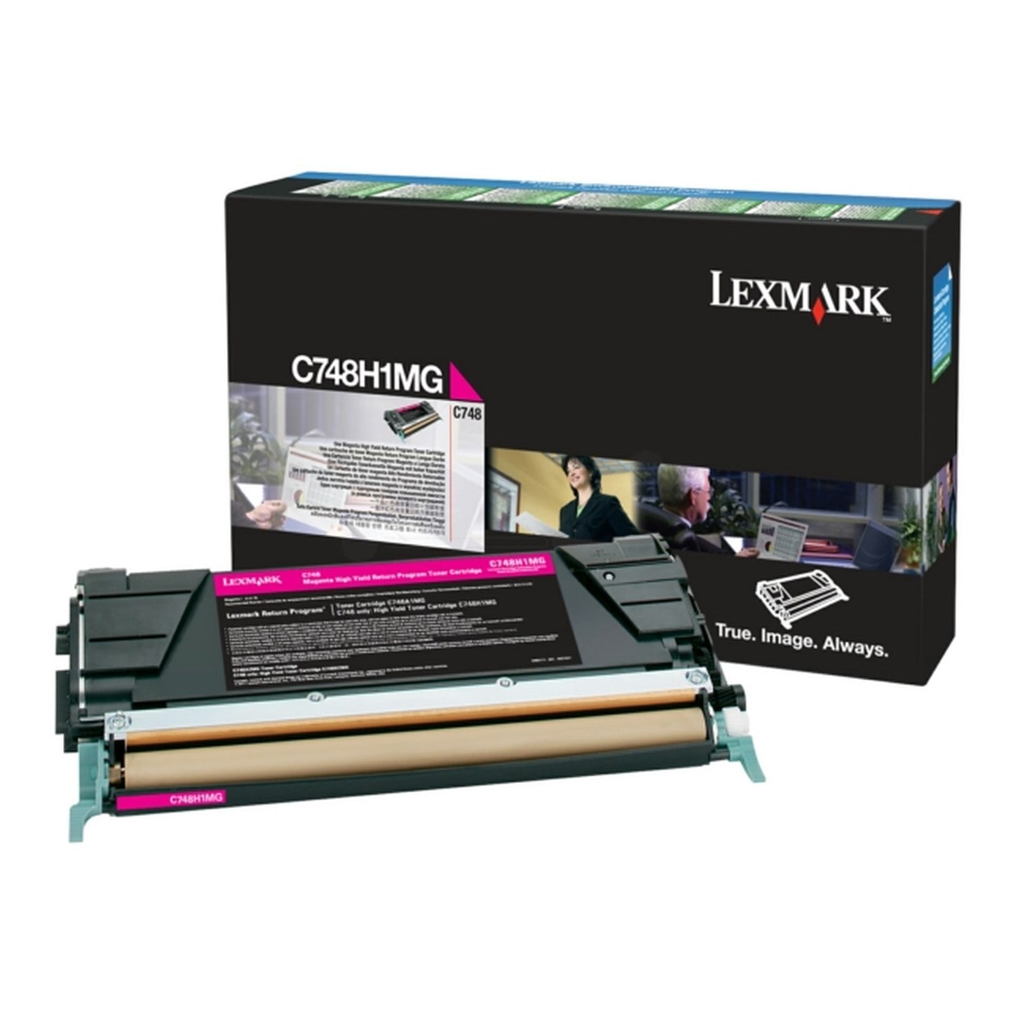 Toner d'origine Lexmark C748H1MG - magenta