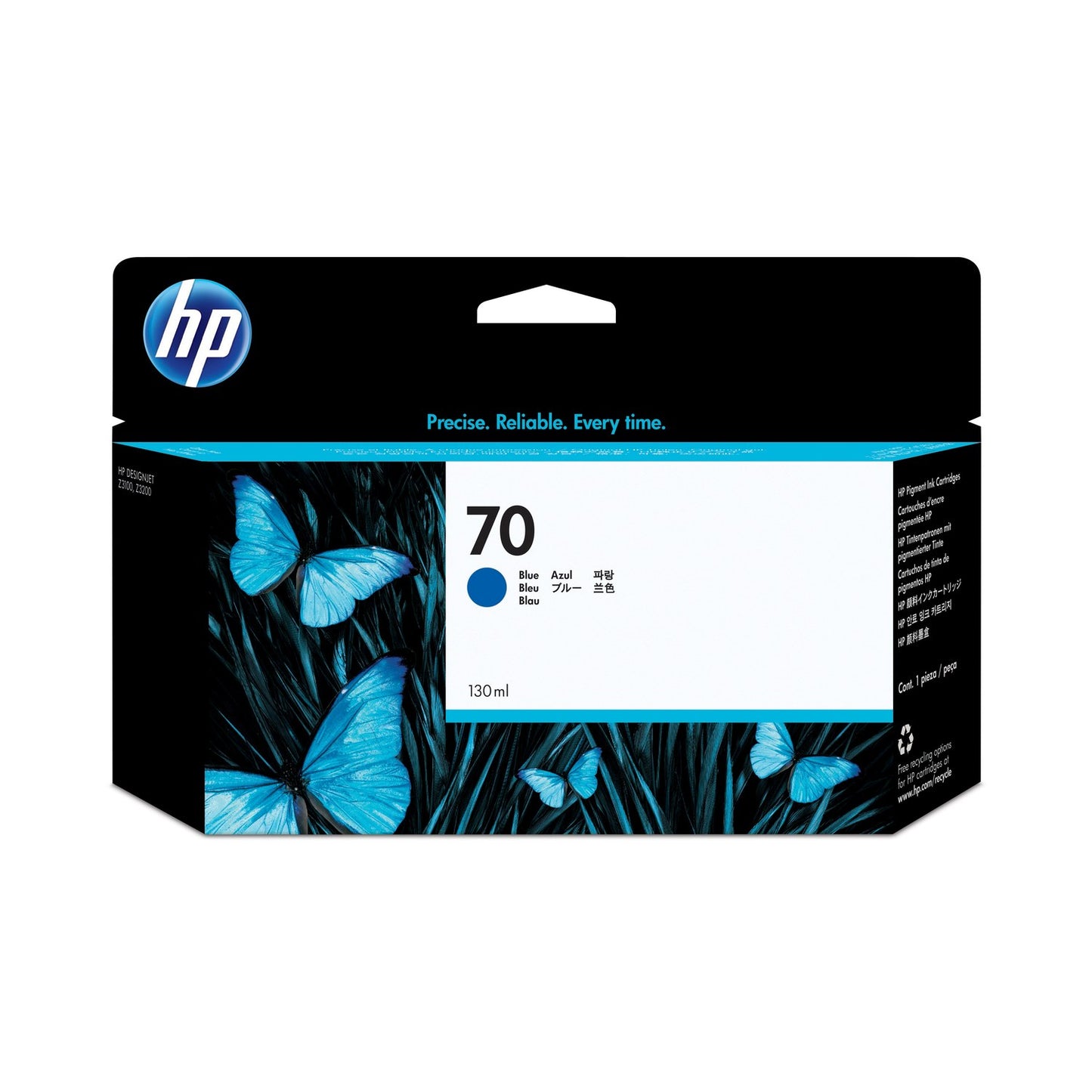 Cartouche Jet d'encre de Marque HP C9458A Vivera BLEU (130 ml)