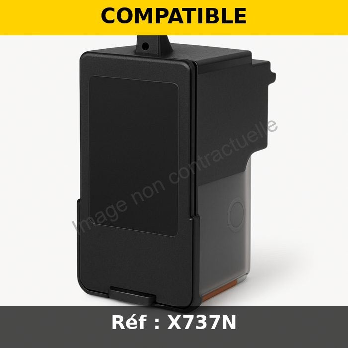 Cartouche Jet d'encre Compatible DELL X737N (592-11327) Noir Haute Capacité (500 pages) (20ml)