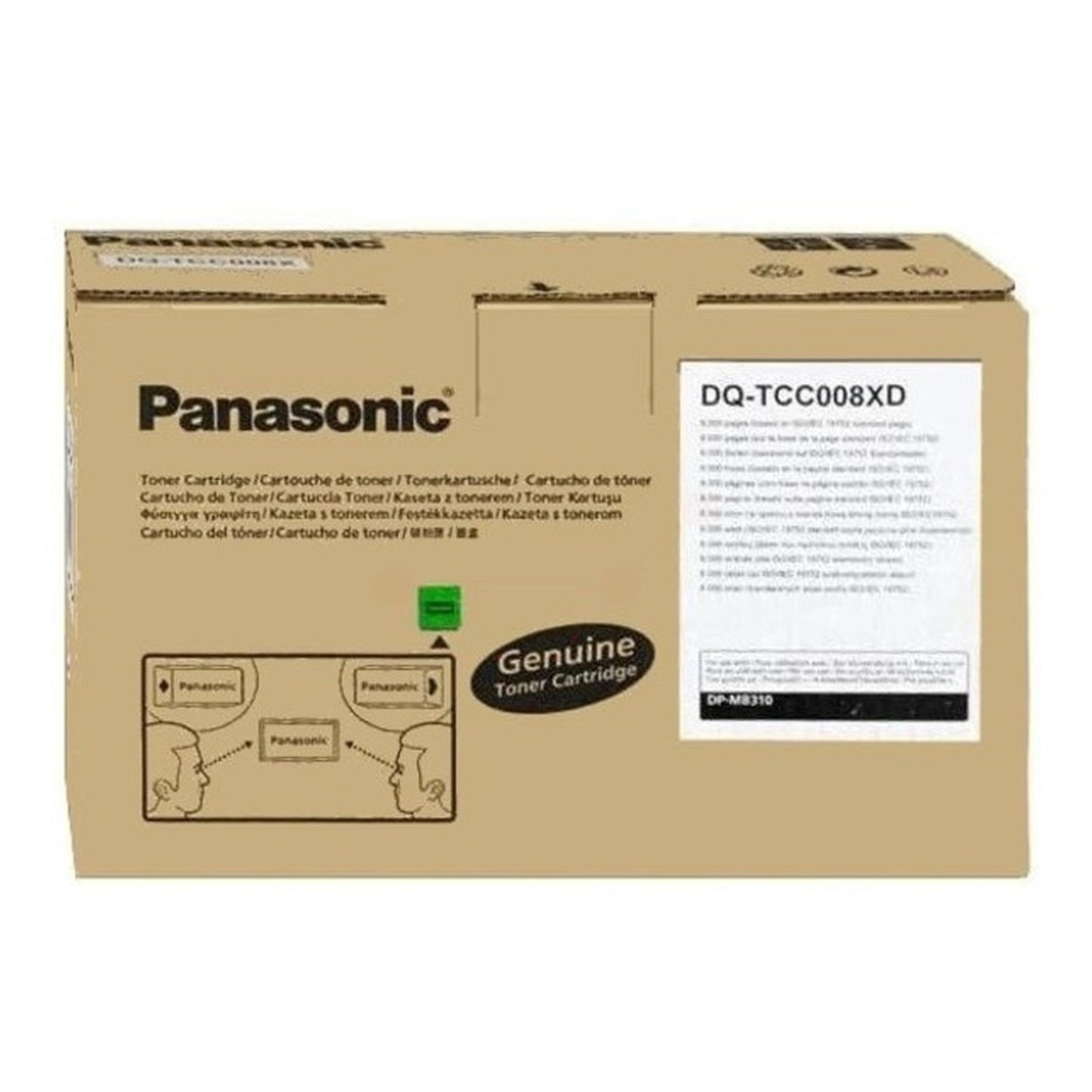 Toner d'origine Panasonic DQTCC008XD - noir