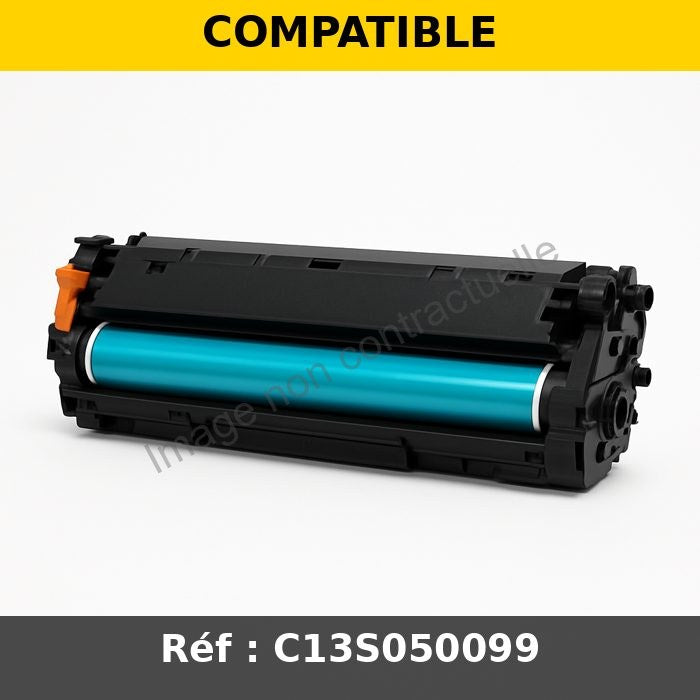 Cartouche Laser Compatible Epson S050099 Cyan (4500 pages)