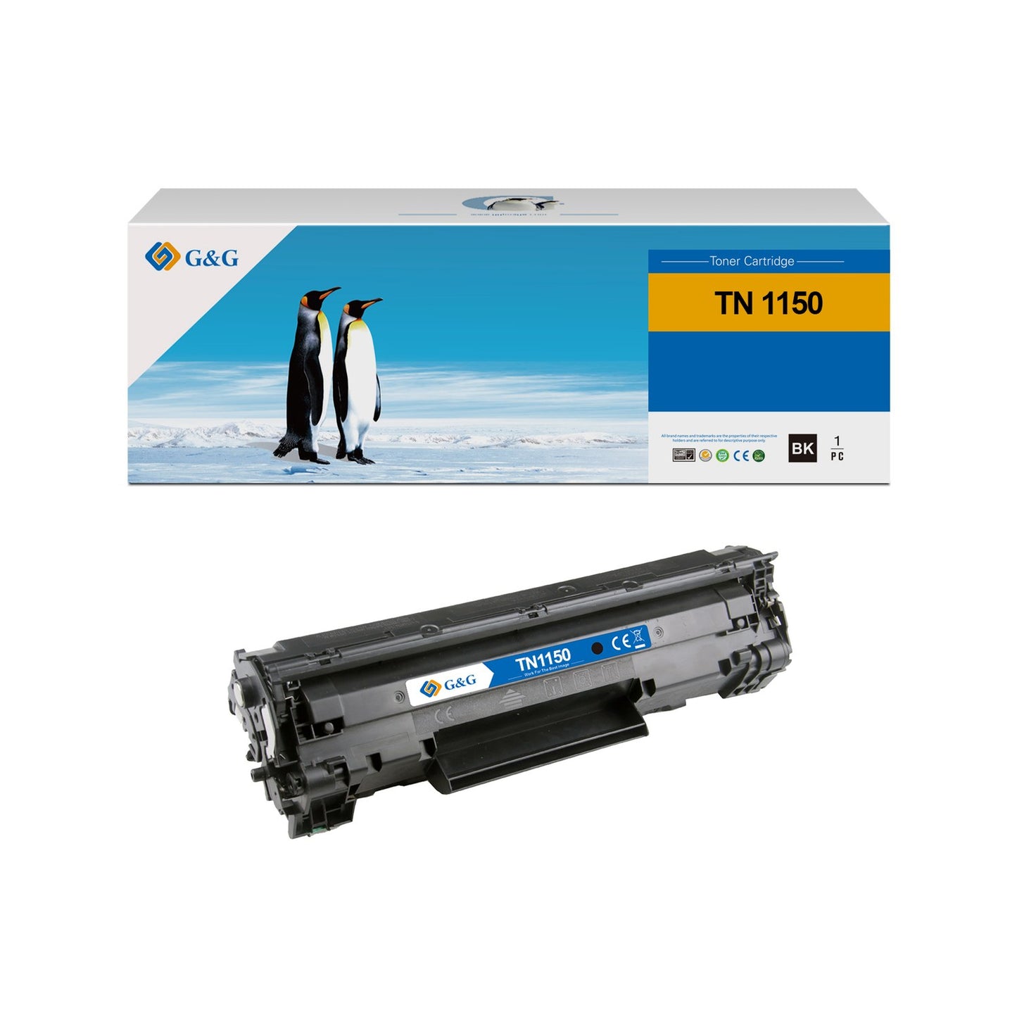 Toner compatible premium Brother TN1150 - noir