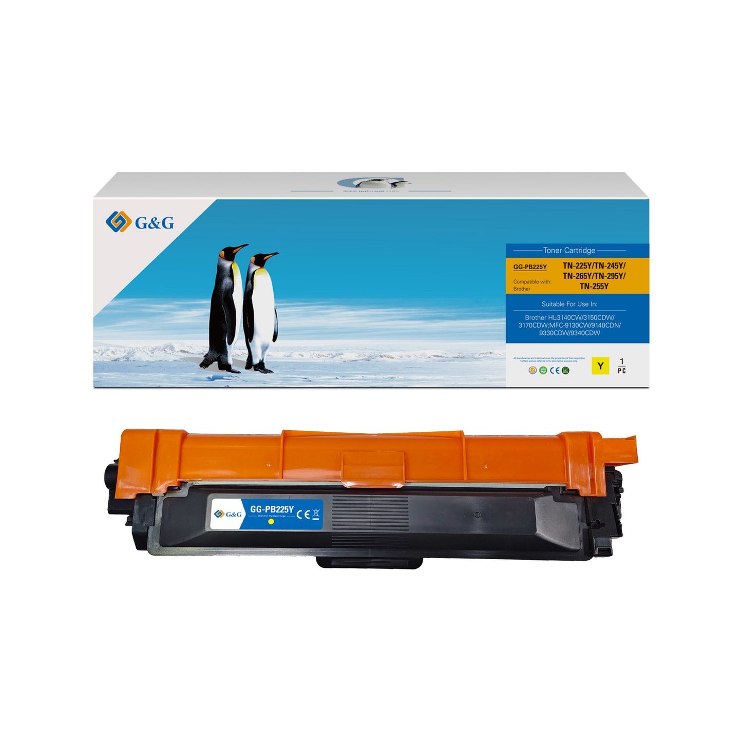 Toner compatible premium Brother TN245Y - jaune