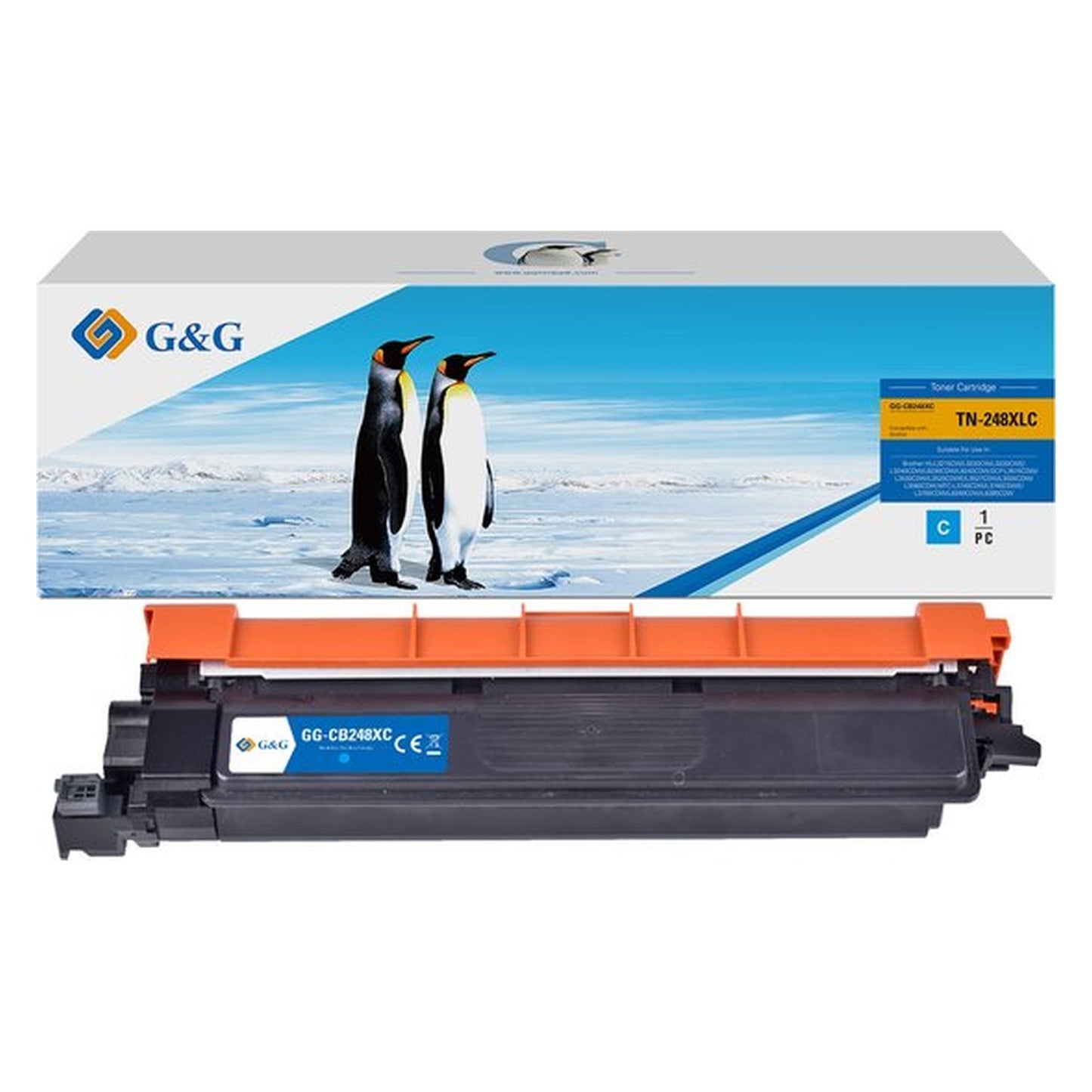 Toner compatible premium Brother TN248XLC - cyan