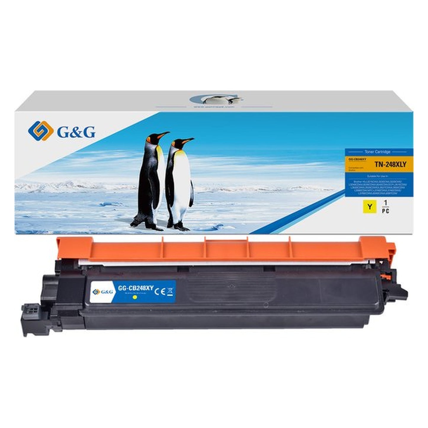 Toner compatible premium Brother TN248XLY - jaune