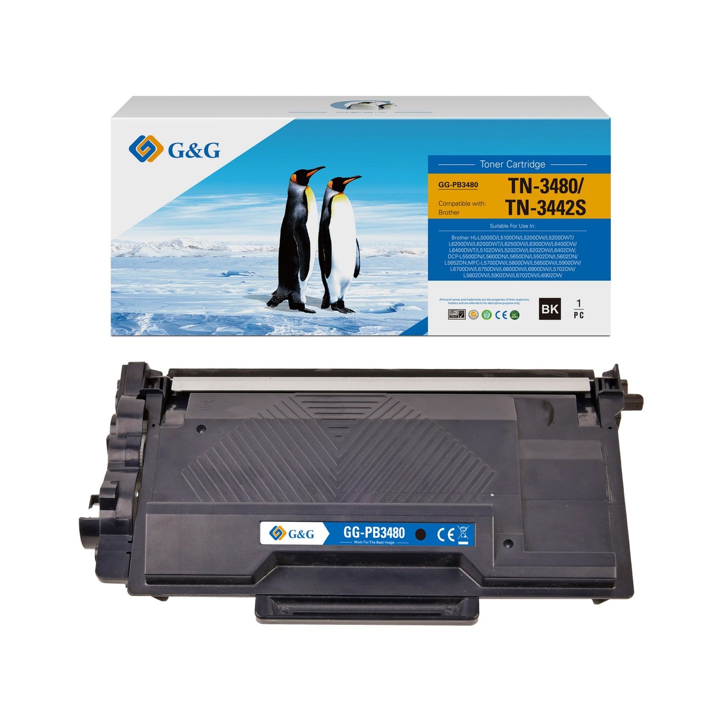 Toner compatible premium Brother TN3480 - noir