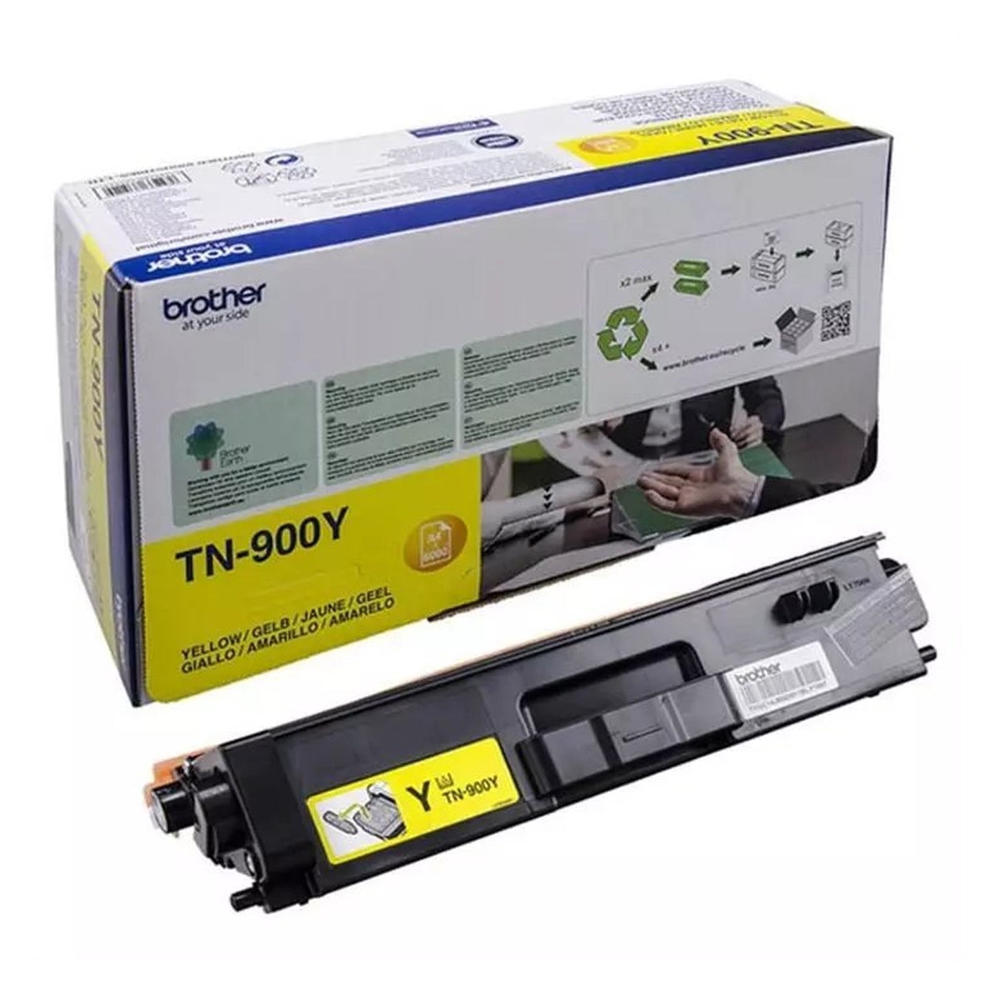 Toner compatible premium Brother TN900Y - jaune