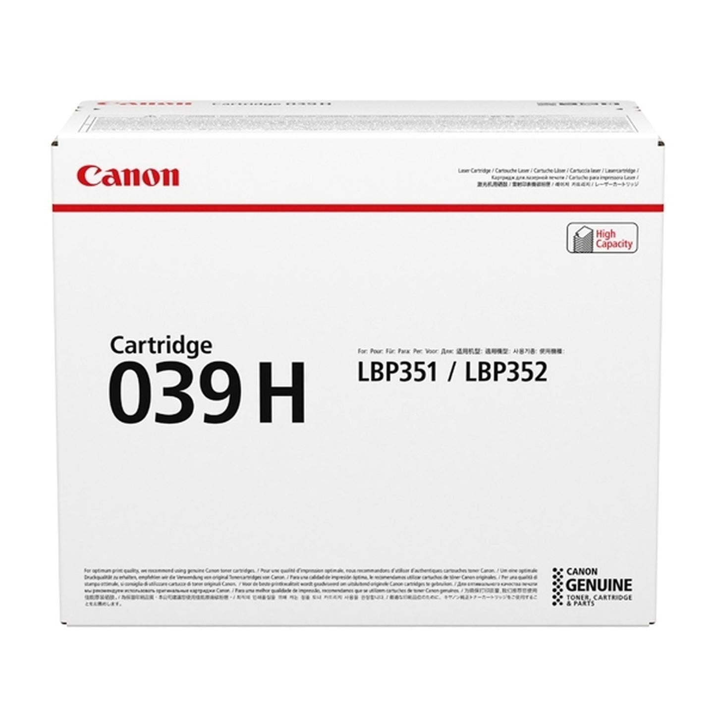 Toner compatible premium Canon 0288C001 / 039 H - noir