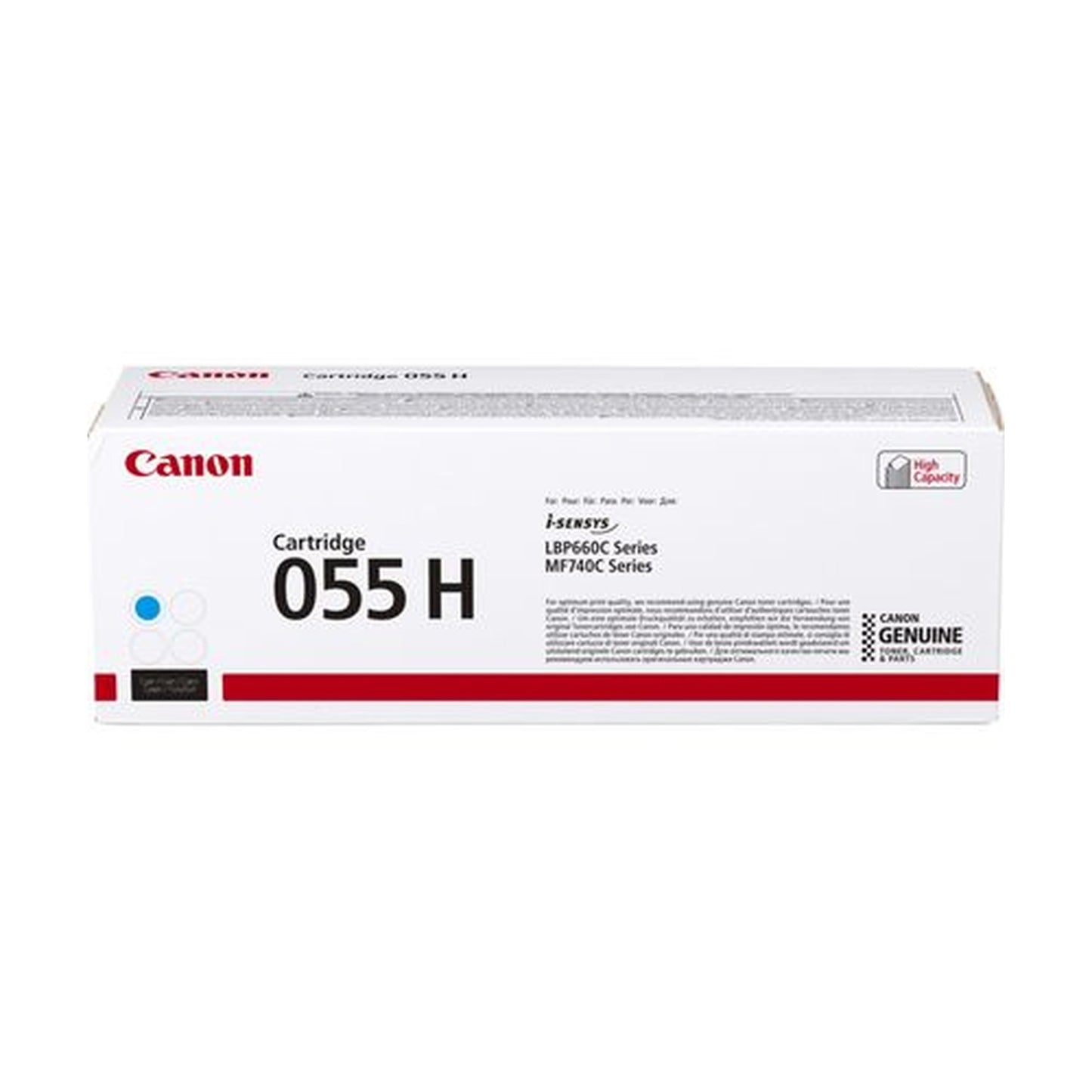 Toner compatible premium Canon 3019C004 / 055 H - cyan