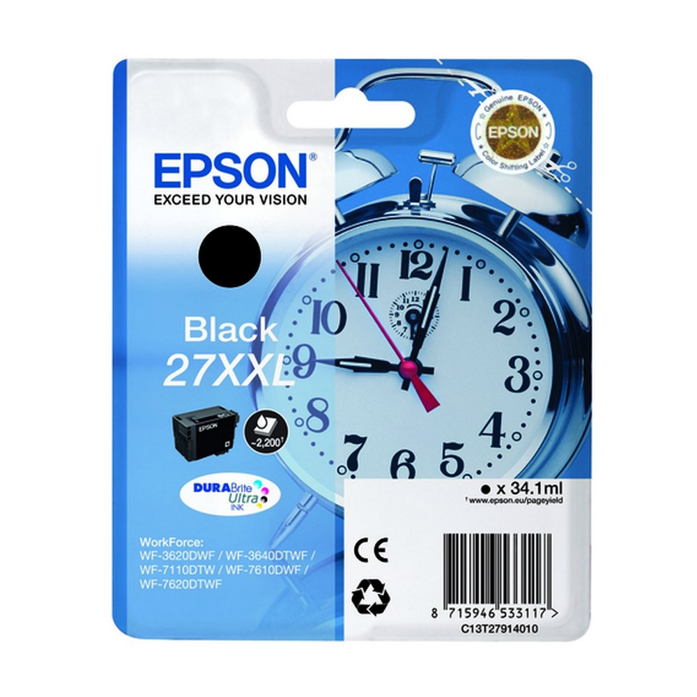 Cartouche compatible premium Epson C13T27914010 / 27XXL - noire