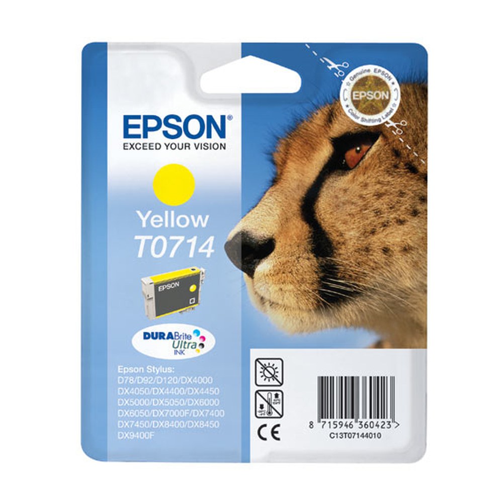 Cartouche compatible premium Epson C13T07144011 / T0714 - jaune