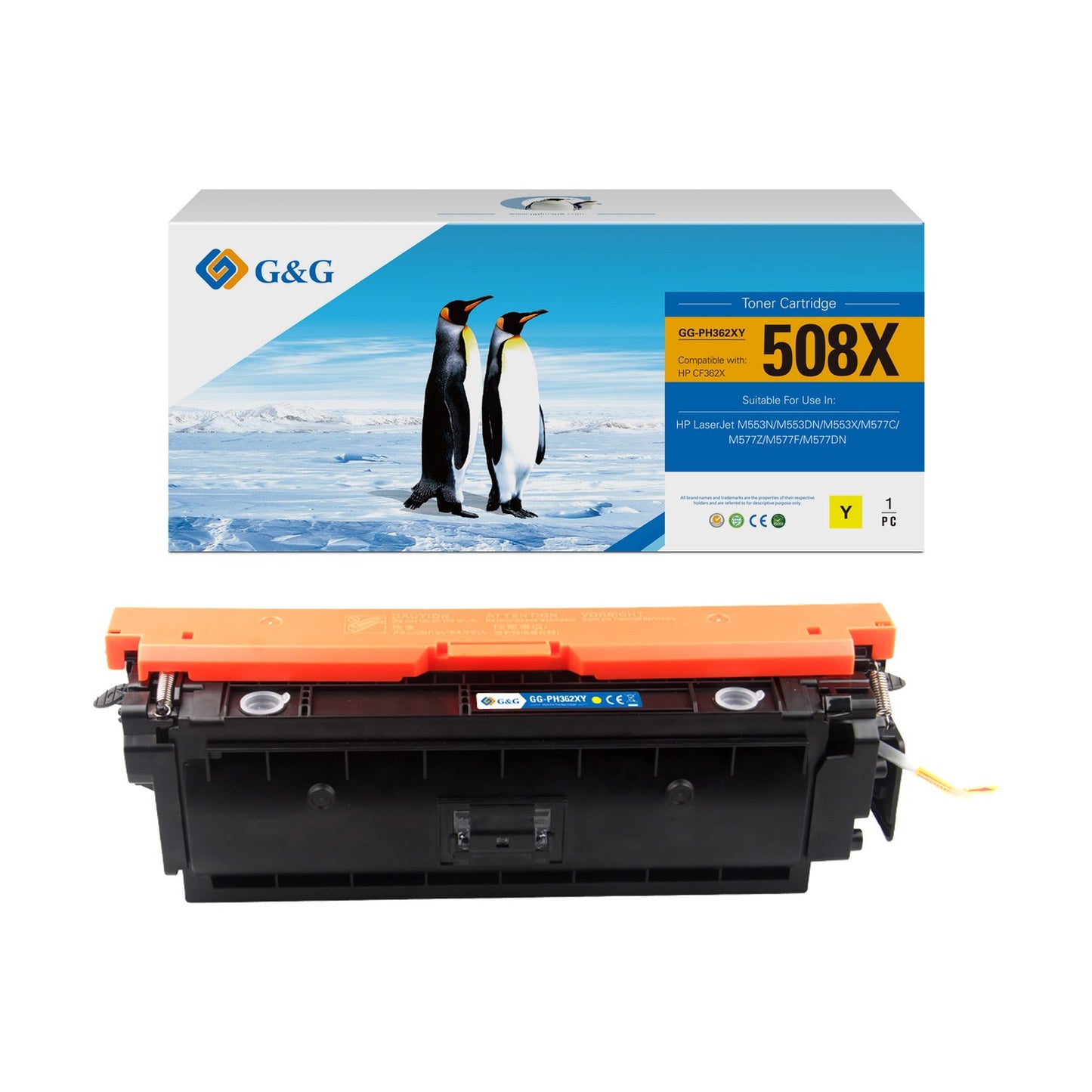 Toner compatible premium HP CF362XC / 508X - jaune