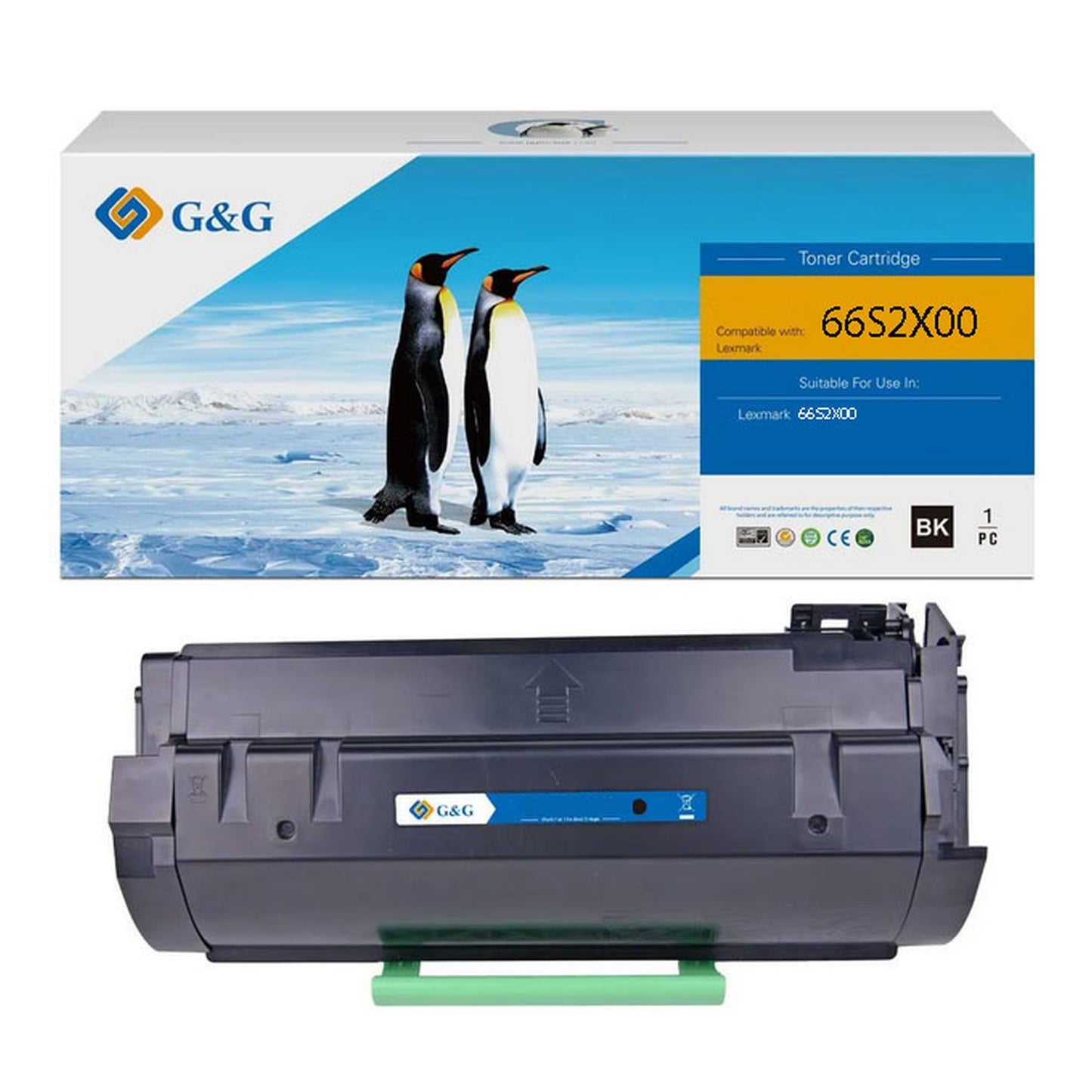 Toner compatible premium Lexmark 66S2X00 - noir