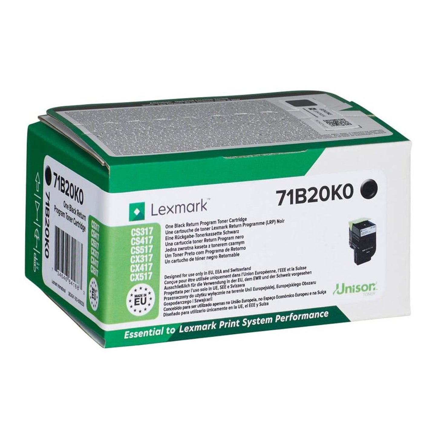 Toner compatible premium Lexmark 71B20M0 - magenta