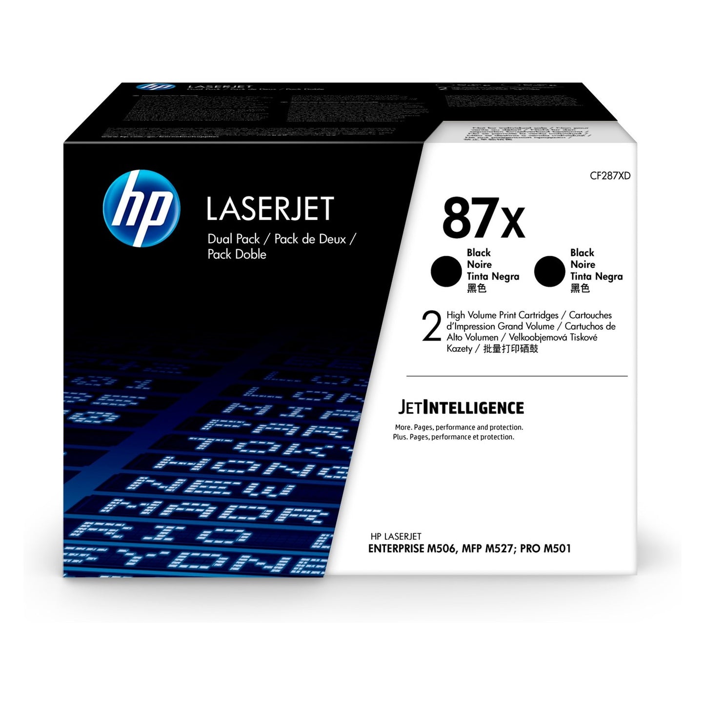 Toner compatible premium HP CF287XD / 87X - noir - pack de 2