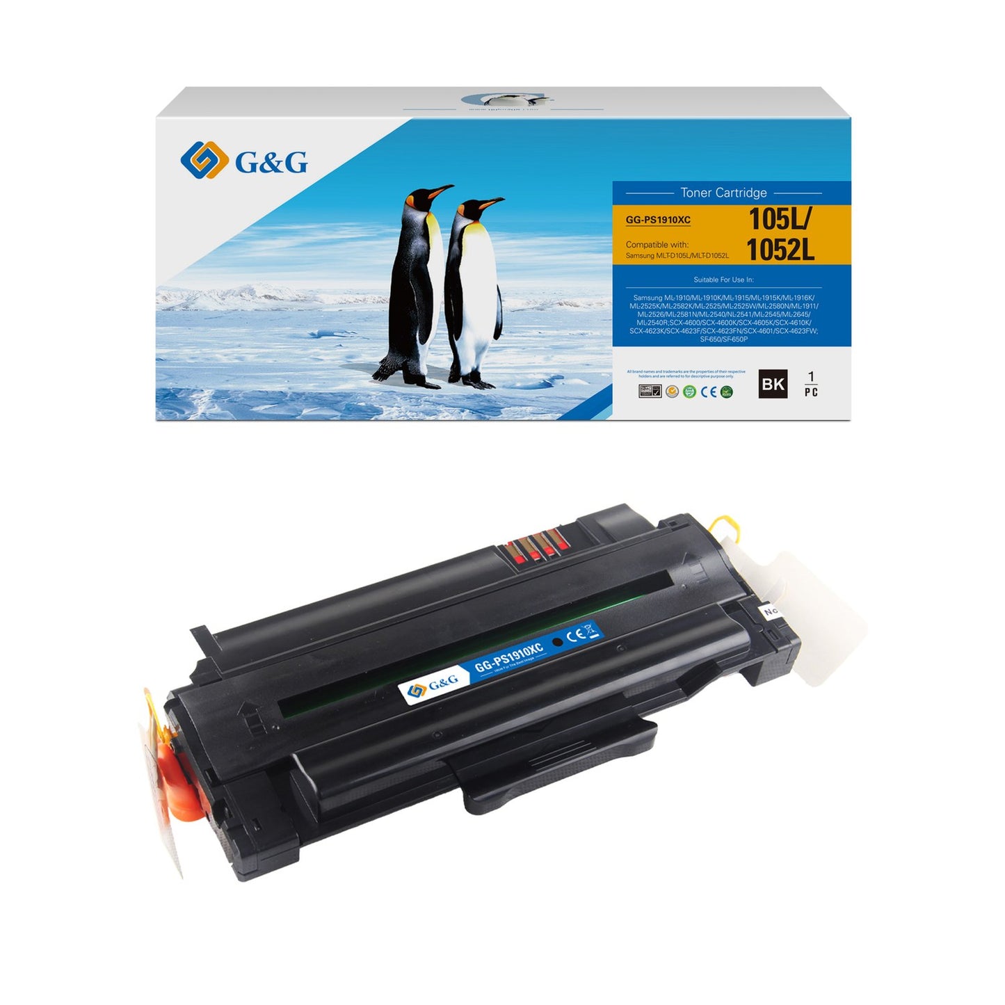Toner compatible premium Samsung MLTD1052LELS / 1052L - noir
