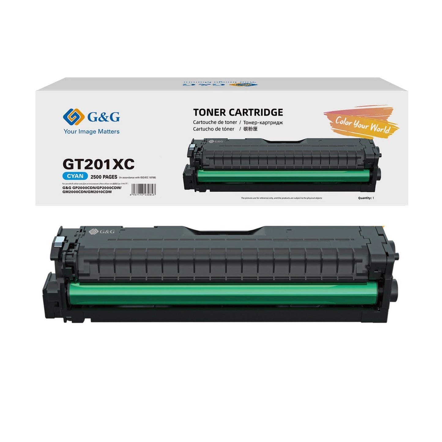 Toner premium G&G Image GT201XCEV - cyan