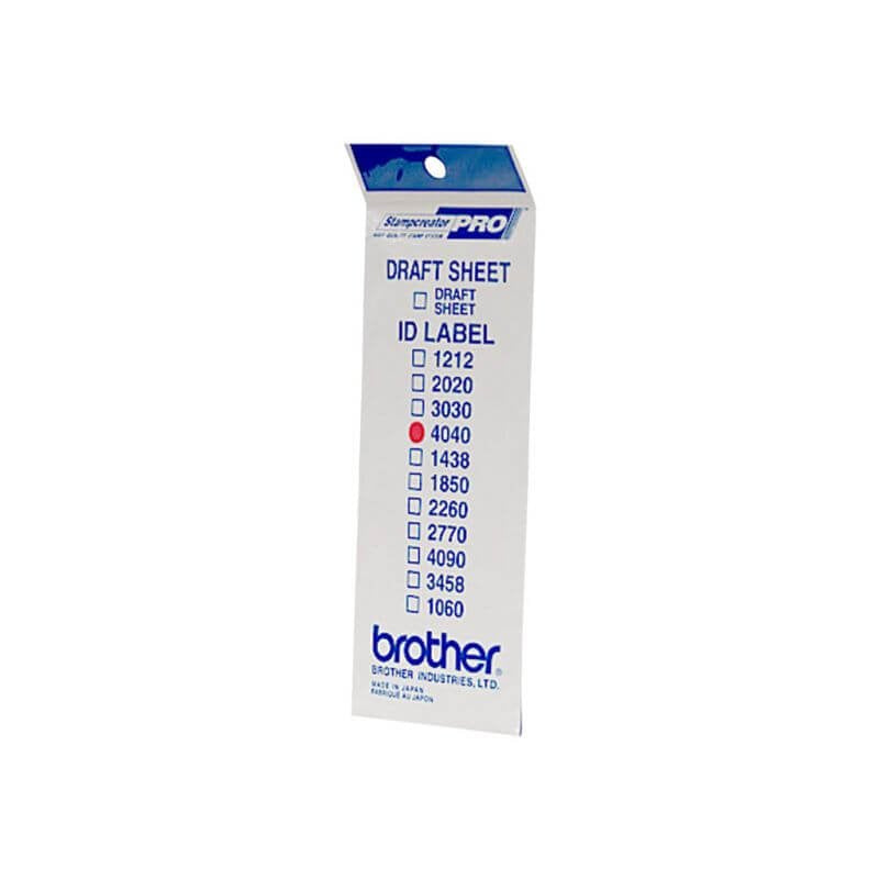 Étiquettes de tampon d'origines Brother ID4040
