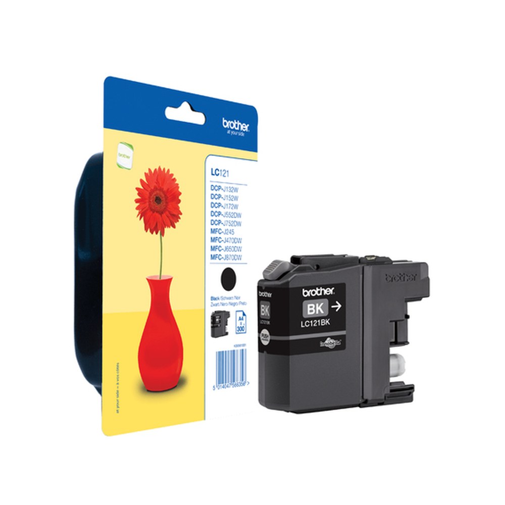 Cartouche d'origine Brother LC121BKBP - noire