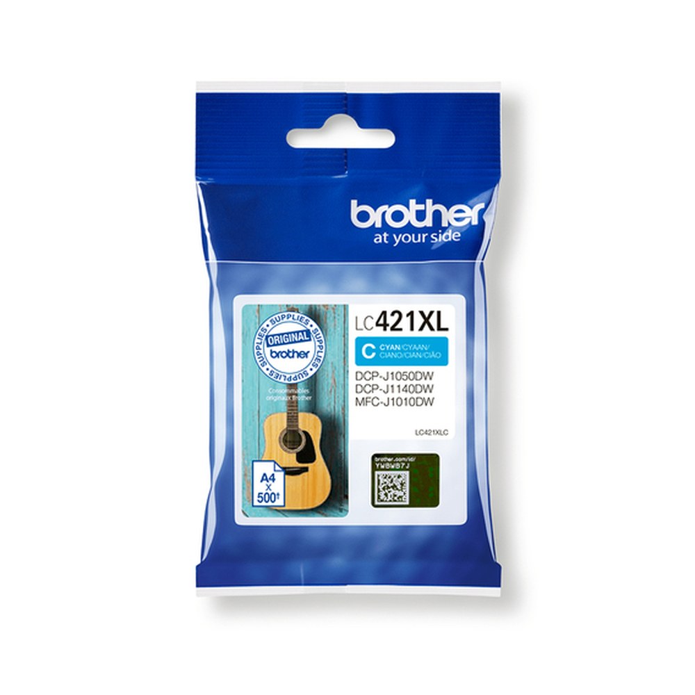 Cartouche d'origine Brother LC421XLC - cyan