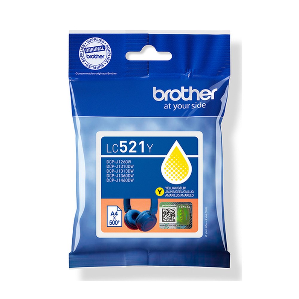 Cartouche d'origine Brother LC521Y - jaune