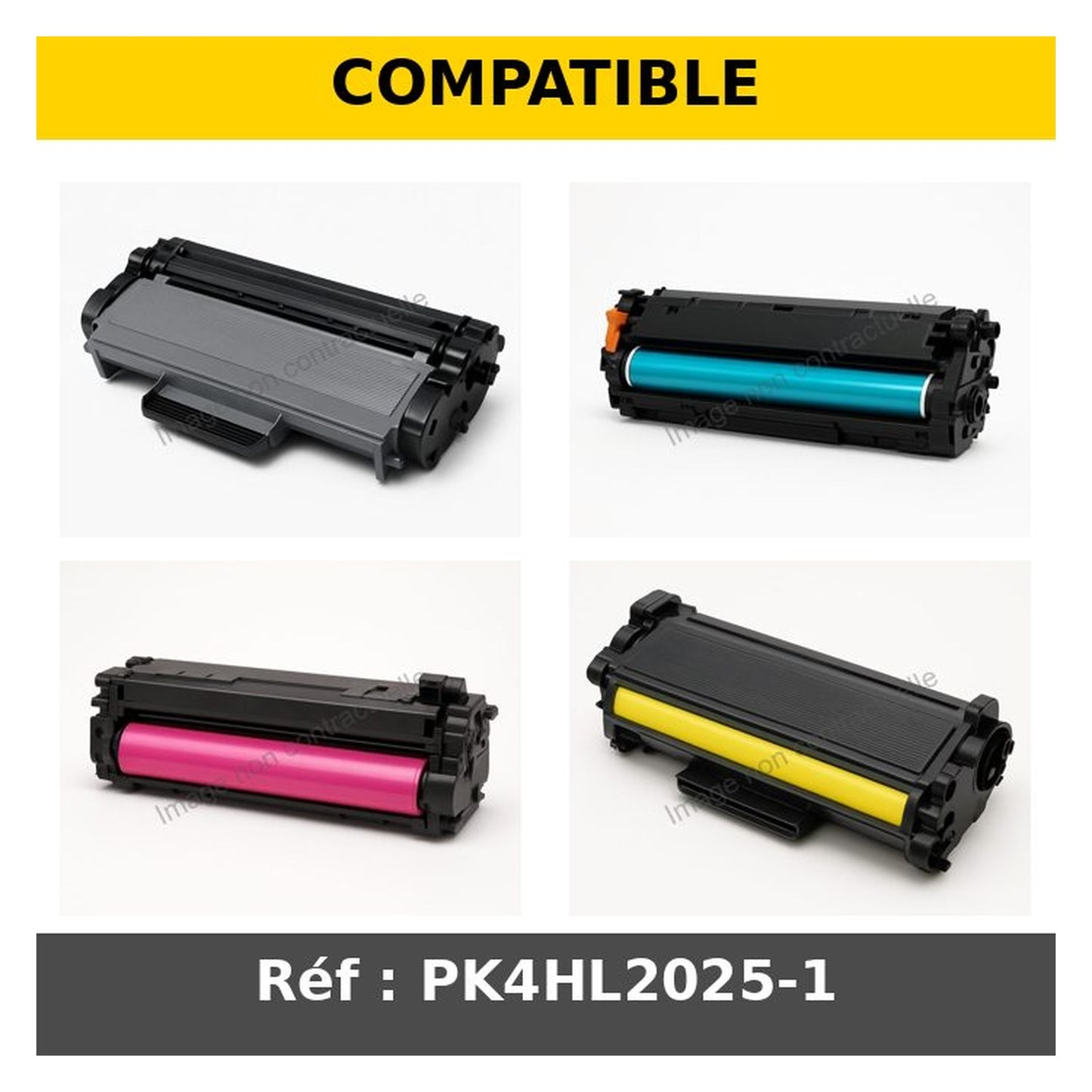 Toners compatibles - 718 Canon - (BK,C,M,Y) - pack de 4