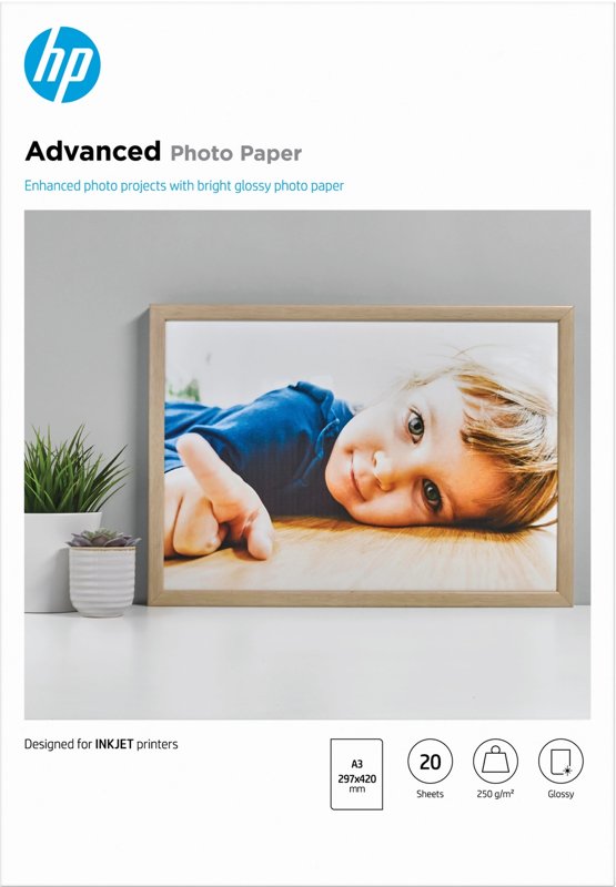 Papier photo A4 d'origine HP Q8697A