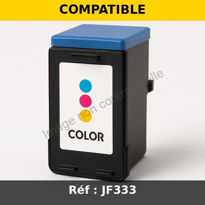 Cartouche Jet d'encre Compatible DELL JF333 (592-10177) 3 Couleurs 104 pages
