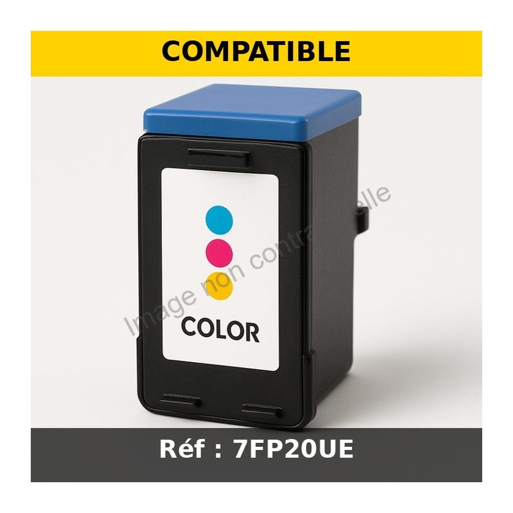 Cartouche compatible HP 7FP20UE / 308 - multicouleur