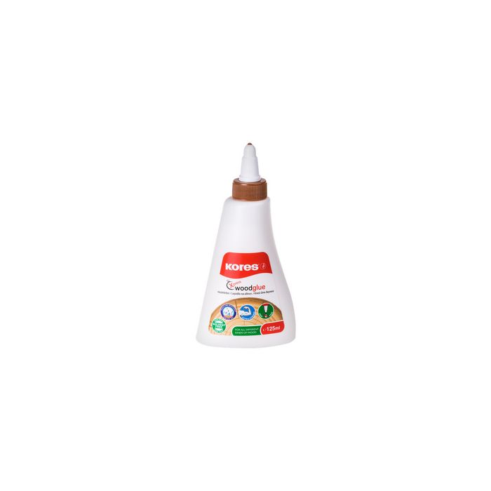 Kores Colle à bois "XPRESS WOOD-GLUE", 125 ml, blanc