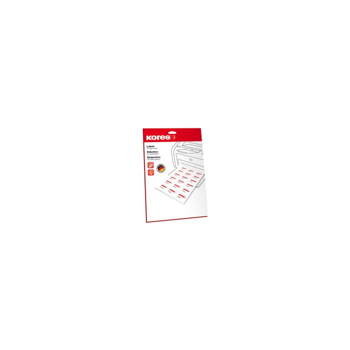 Kores Etiquette en film, 97,0 x 42,3 mm, transparent