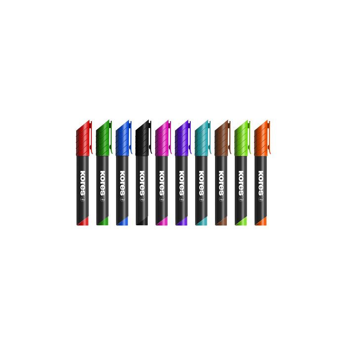 Kores Marqueur permanent "K MARKER", pointe ogive, rouge