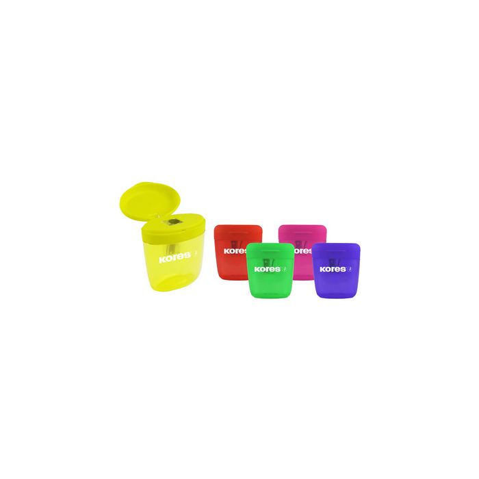 Kores Taille-crayons "Deposito one", de couleurs assorties