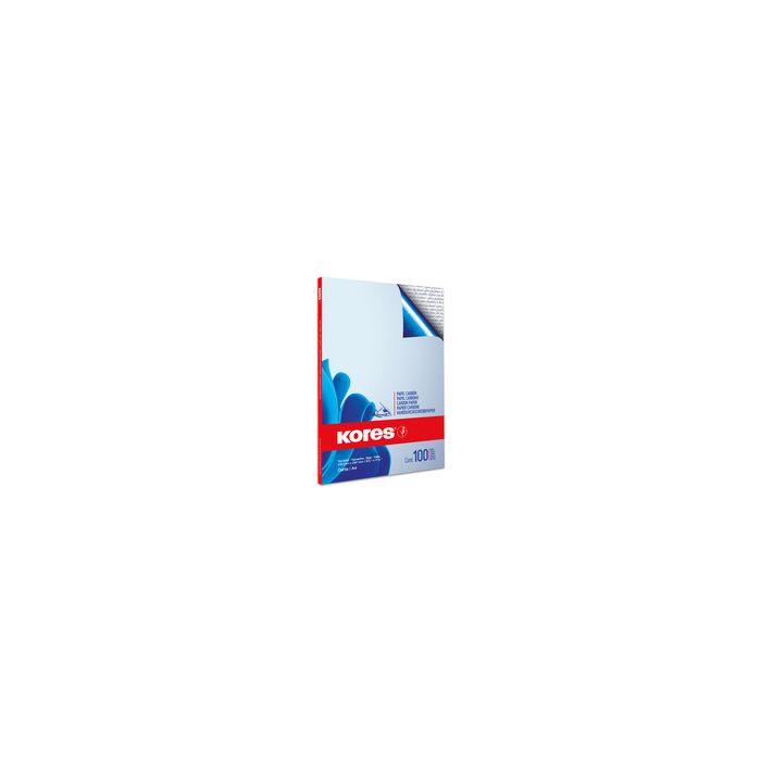 Kores papier carbone, format A4, 100 feuilles, bleu