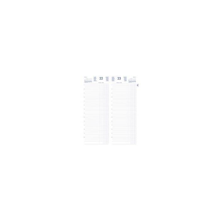 LECAS Agenda journalier Long Euros Cents, 2027, noir