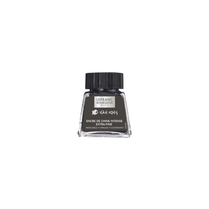 LEFRANC BOURGEOIS Encre de Chine Nan-King, 14 ml, noir