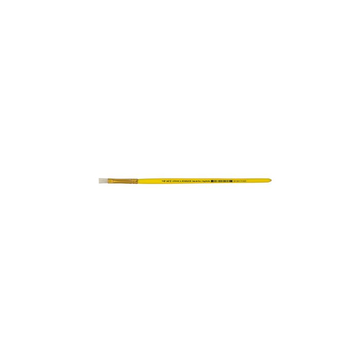 LEFRANC BOURGEOIS Pinceau brosse en soie de porc, plat, N.6 x12