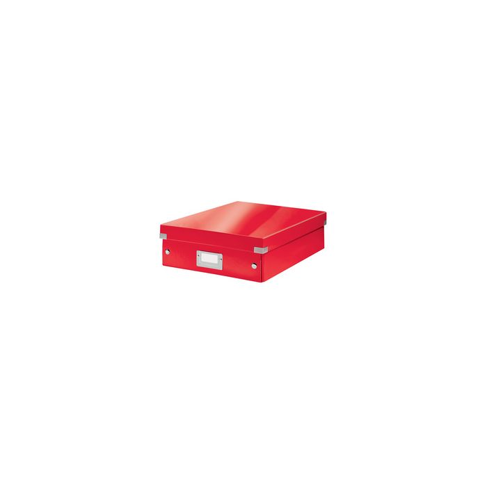 LEITZ Boîte de rangement Click & Store WOW, grand, rouge