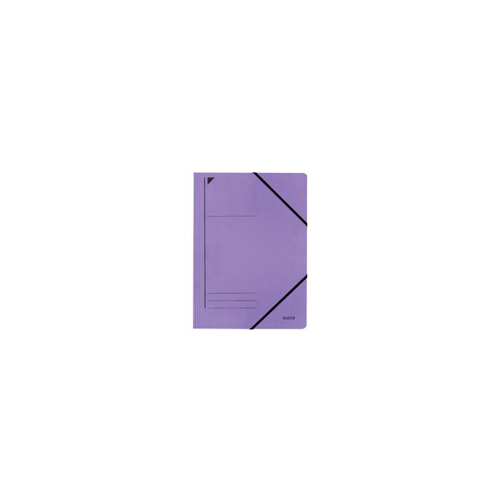 LEITZ Chemise à élastique, format A4, carton, violet