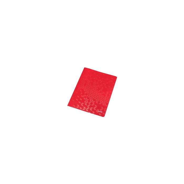 LEITZ Chemise à lamelle WOW, A4, en carton, rouge x10