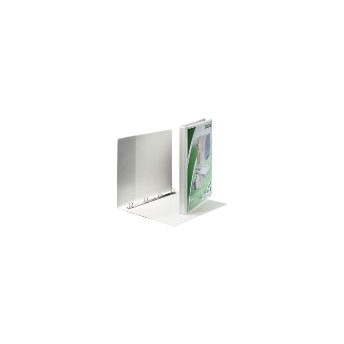 LEITZ Classeur de présentation à anneaux, format A4+, blanc,